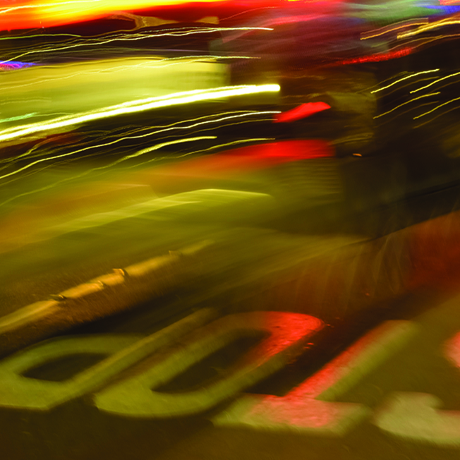 abstract image of stop on road surface