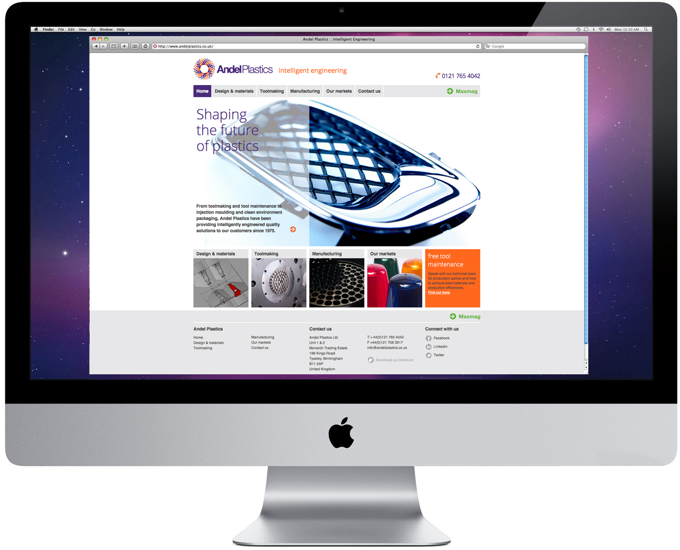 Andel Plastics Brand Implementation Across The Business Website